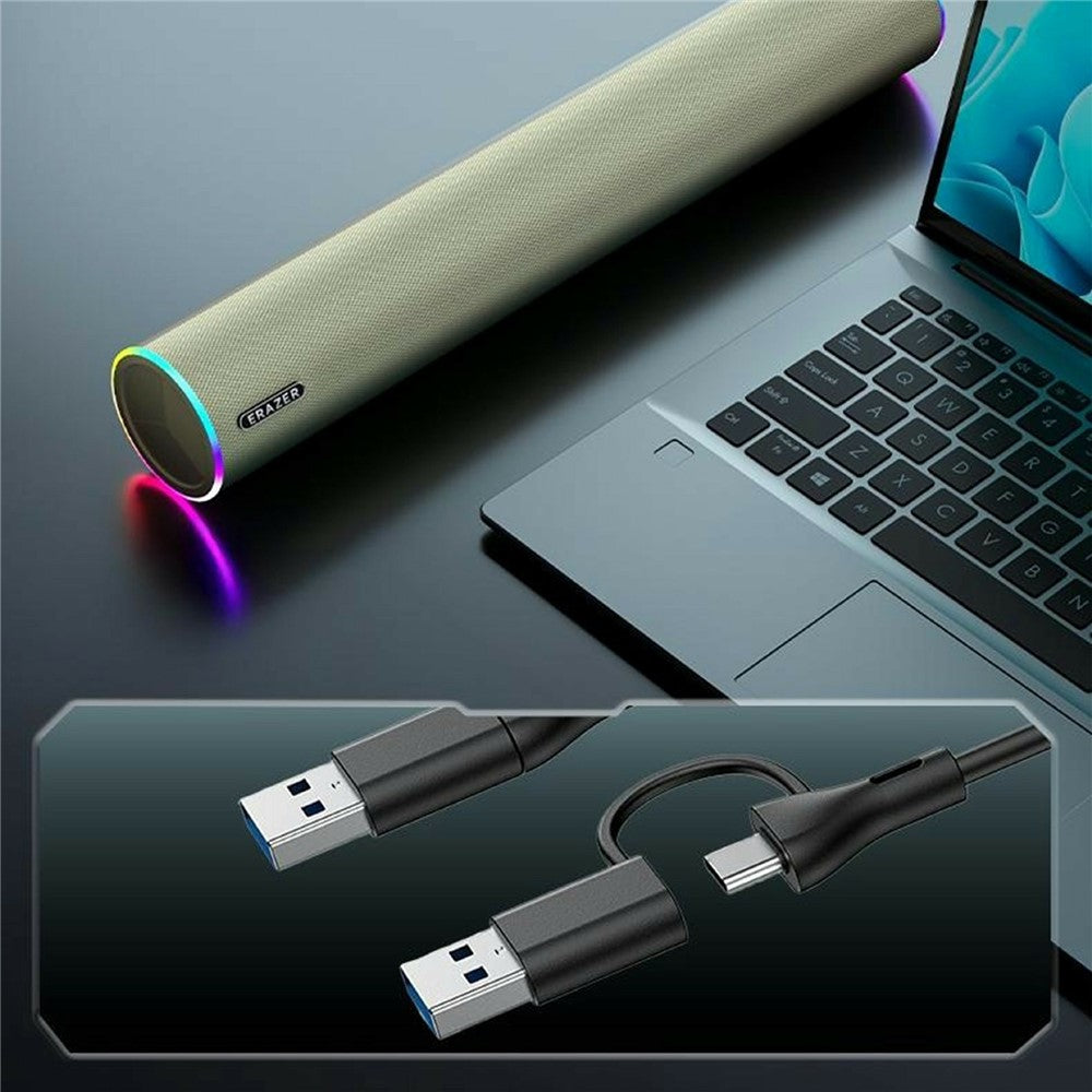 ERAZER W111 Desktop Bluetooth Speaker – RGB Light, Dual Channel