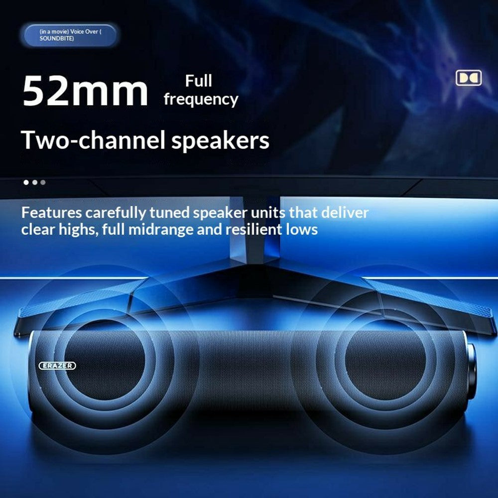 ERAZER W110 Desktop USB Speaker – 3.5mm Audio Input, 6W Sound