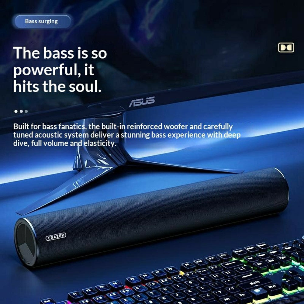 ERAZER W110 Desktop USB Speaker – 3.5mm Audio Input, 6W Sound
