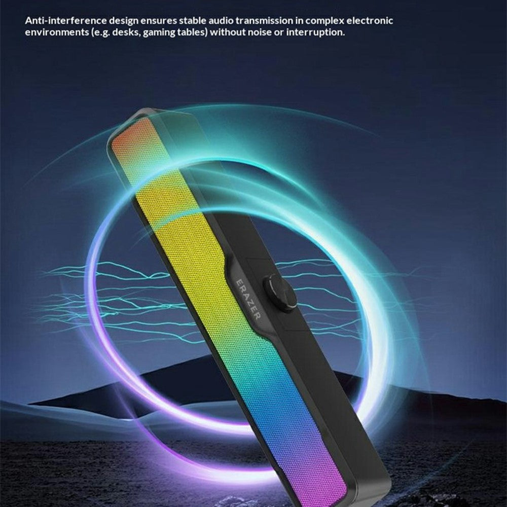 ERAZER W113 Desktop RGB Speaker – USB Wired & Bluetooth 5.4