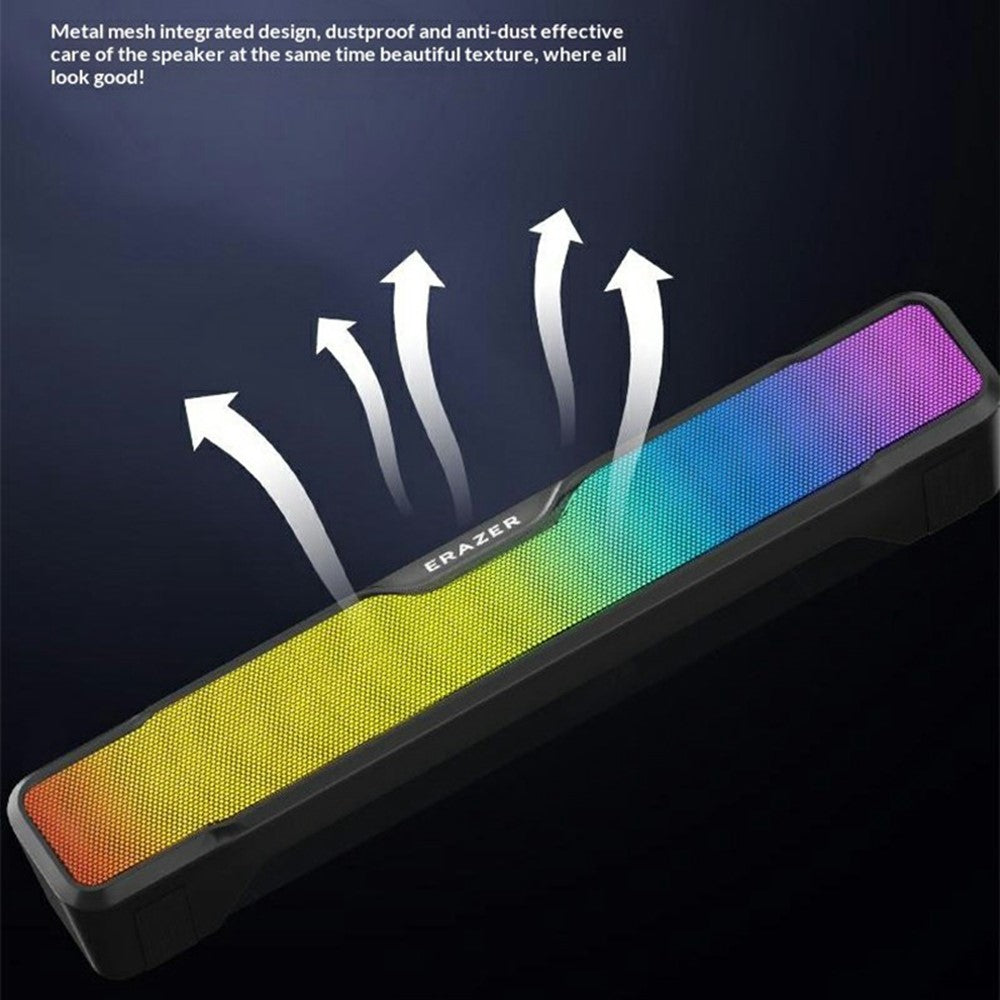 ERAZER W113 Desktop RGB Speaker – USB Wired & Bluetooth 5.4