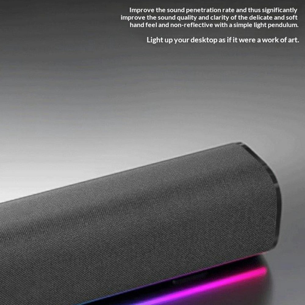 ERAZER W118 Desktop RGB Speaker – 10W Stereo Sound, USB Wired