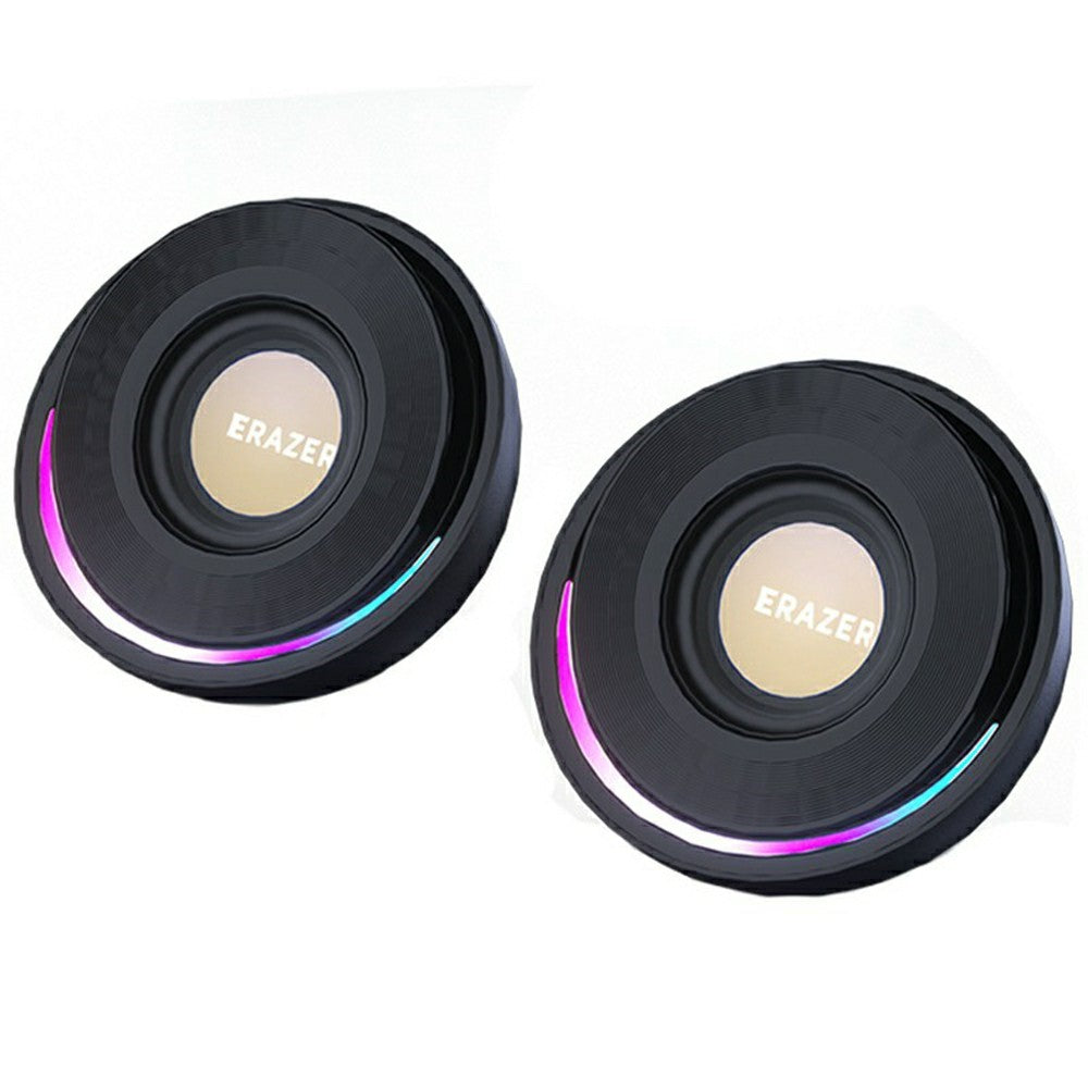 ERAZER A500 Desktop PC Speakers – RGB Light, 10W Bluetooth & USB