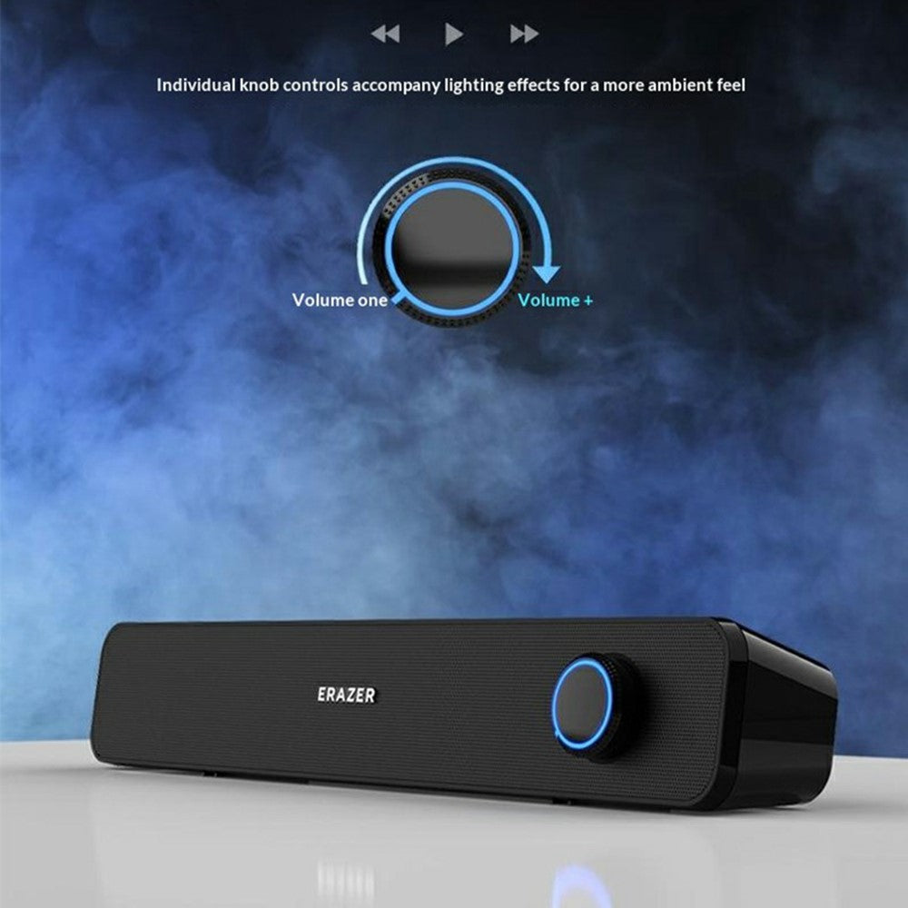 ERAZER A120 Dual-Channel Desktop PC Speakers – USB Plug-and-Play
