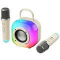 ERAZER K20 Wireless Karaoke Speaker – Dual Mic, RGB Light