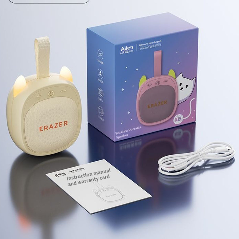 ERAZER K15 Cat-Ear Portable Bluetooth Speaker with LED Light