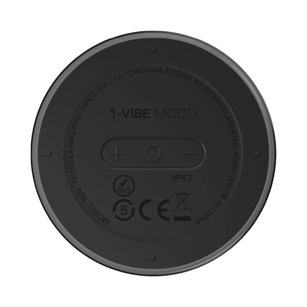 MOMAX 1-Vibe Magnetic Wireless Speaker – IPX7 Waterproof, RGB Light