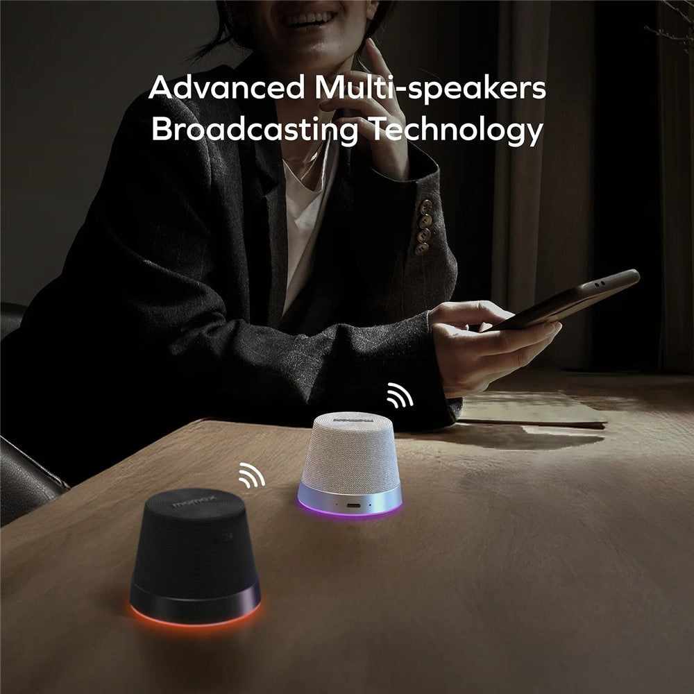 MOMAX 1-Vibe Magnetic Wireless Speaker – IPX7 Waterproof, RGB Light