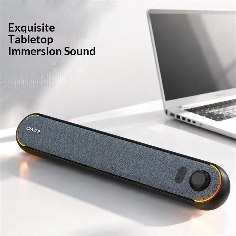 ERAZER W119 Desktop Soundbar – RGB Light, USB & Bluetooth 5.3