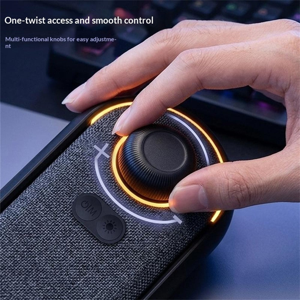 ERAZER W119 Desktop Soundbar – RGB Light, USB & Bluetooth 5.3