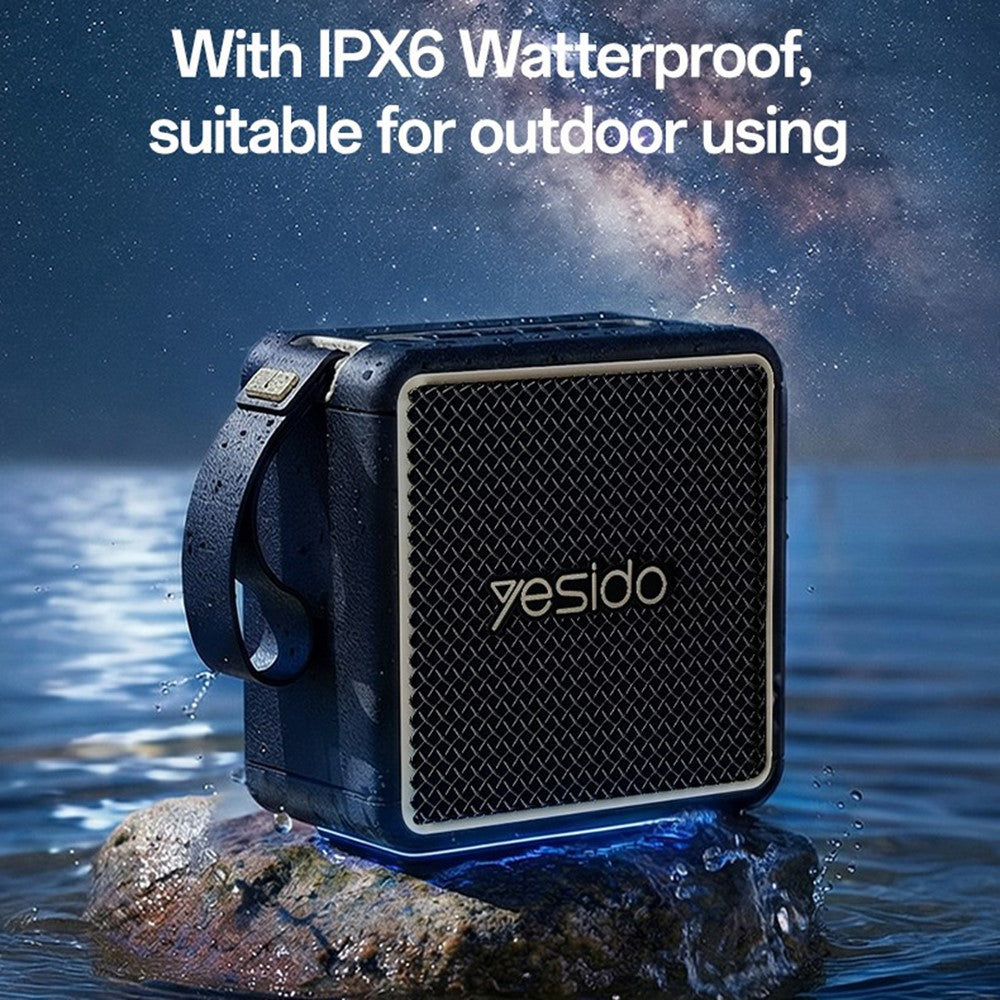 YESIDO YSW47 Waterproof Bluetooth Speaker – 30W Stereo Sound, IPX6