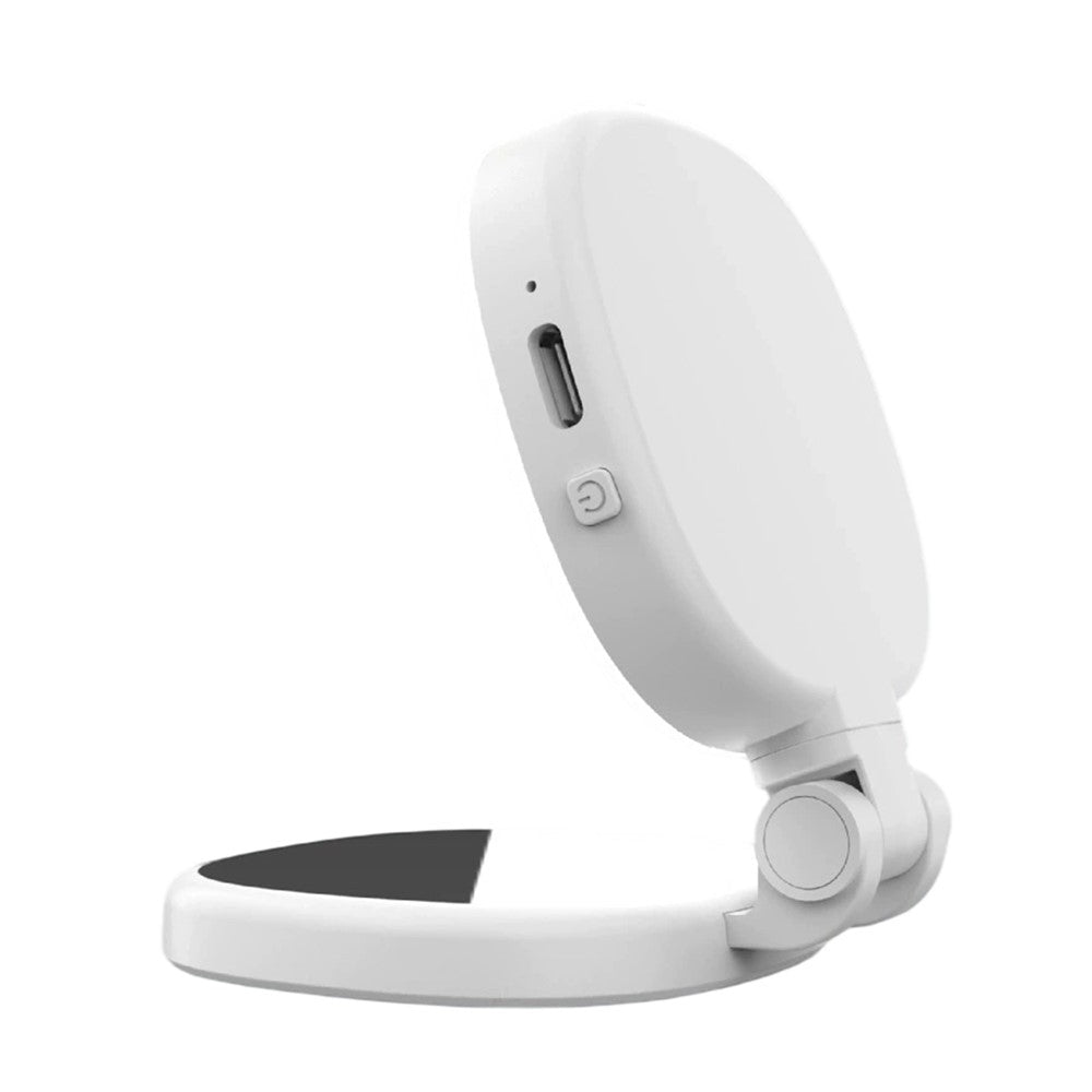 K04 Magnetic Selfie Ring Light with Mirror Foldable LED Fill Light Adjustable Brightness Phone Stand for Live Streaming