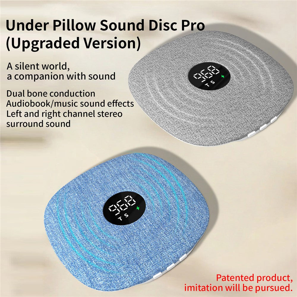 Bone Conduction Under-Pillow Sleep Speaker – Ultra-Thin Sound Disc