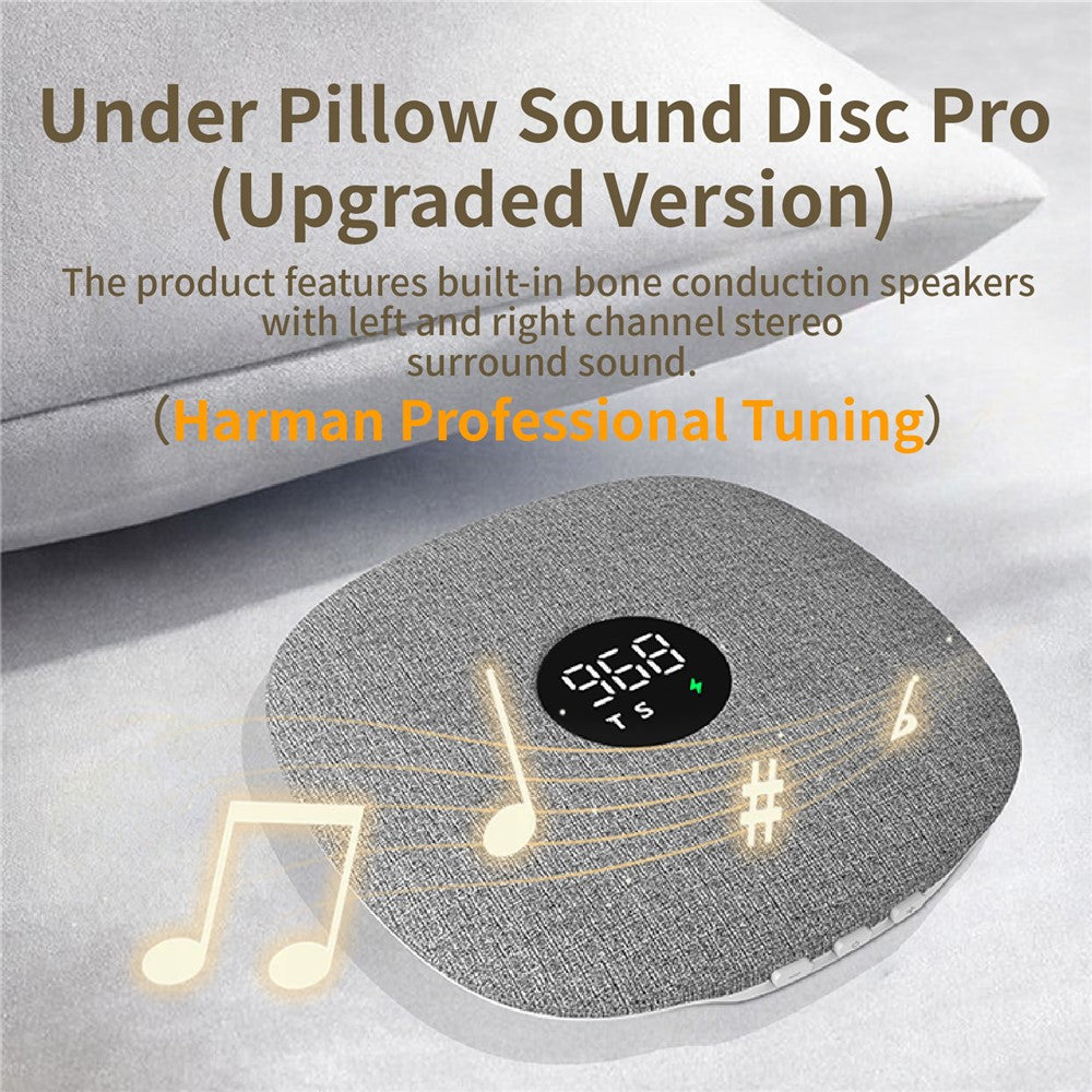 Bone Conduction Under-Pillow Sleep Speaker – Ultra-Thin Sound Disc
