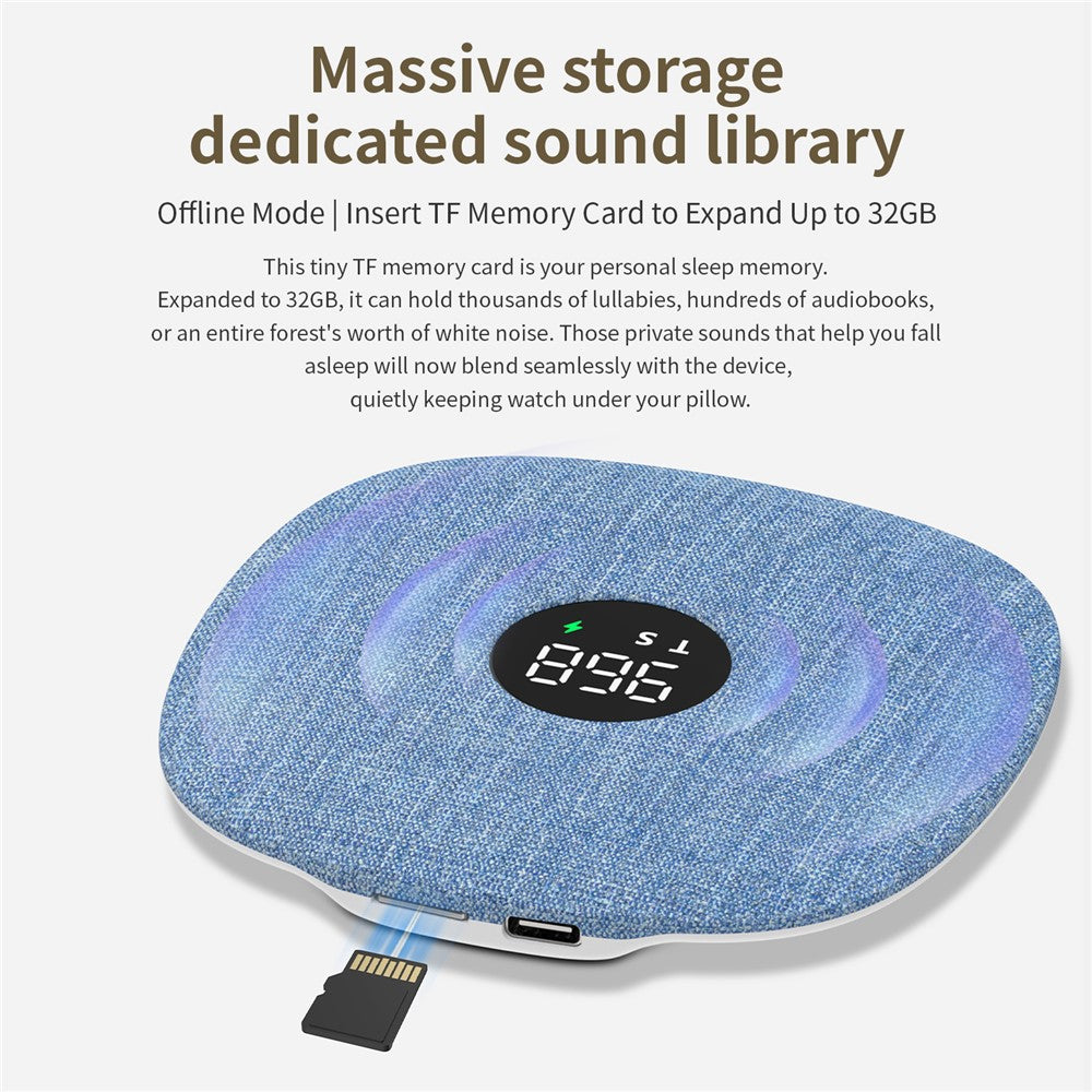 Bone Conduction Under-Pillow Sleep Speaker – Ultra-Thin Sound Disc