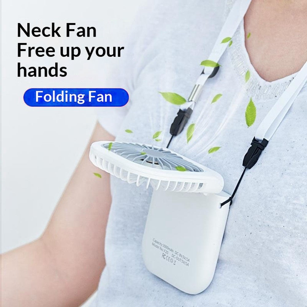 F20 Mini Foldable Neck & Handheld Fan