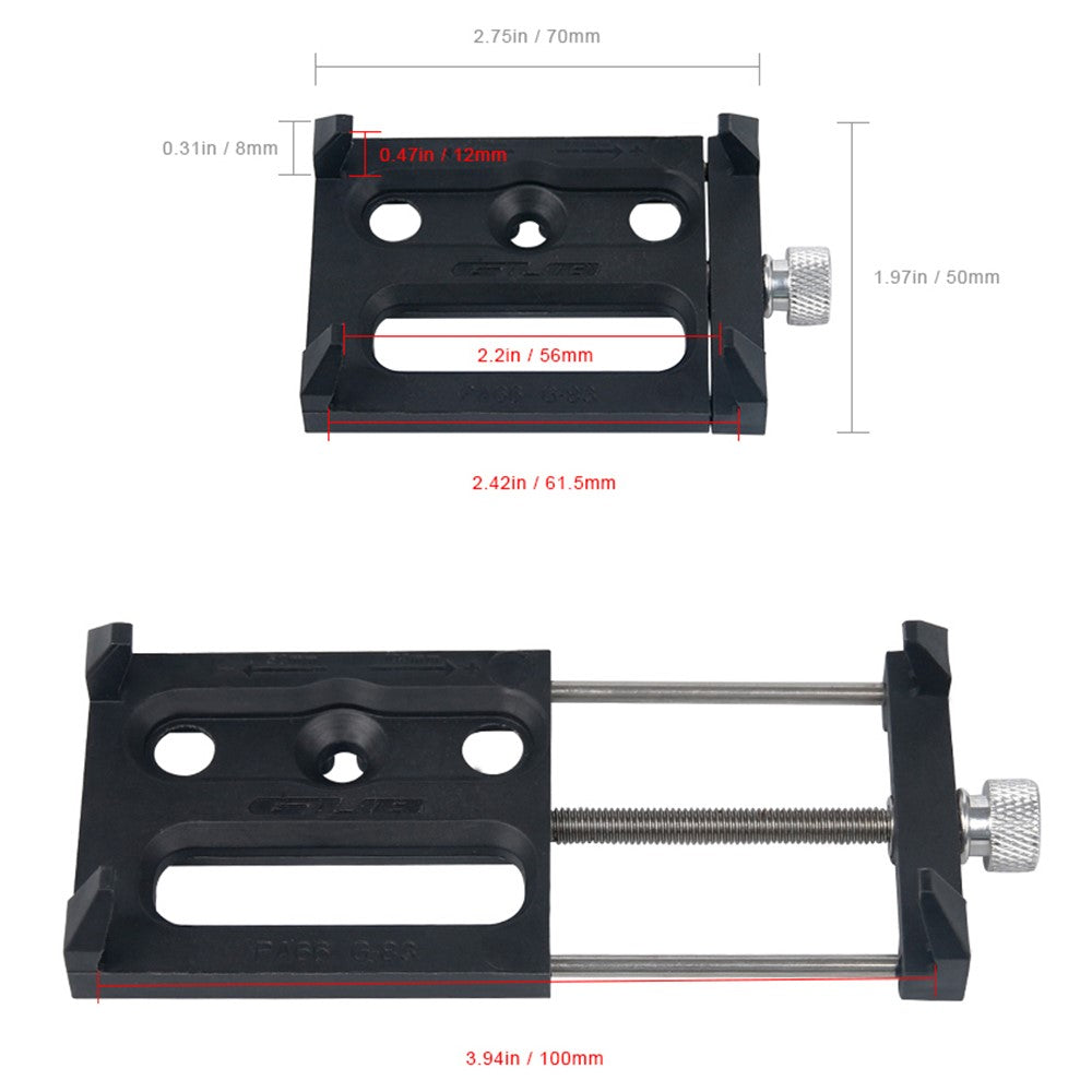 GUB G-83 Universal Bicycle Bike Handlebar Phone Holder Stand Mount Width: 65~100mm