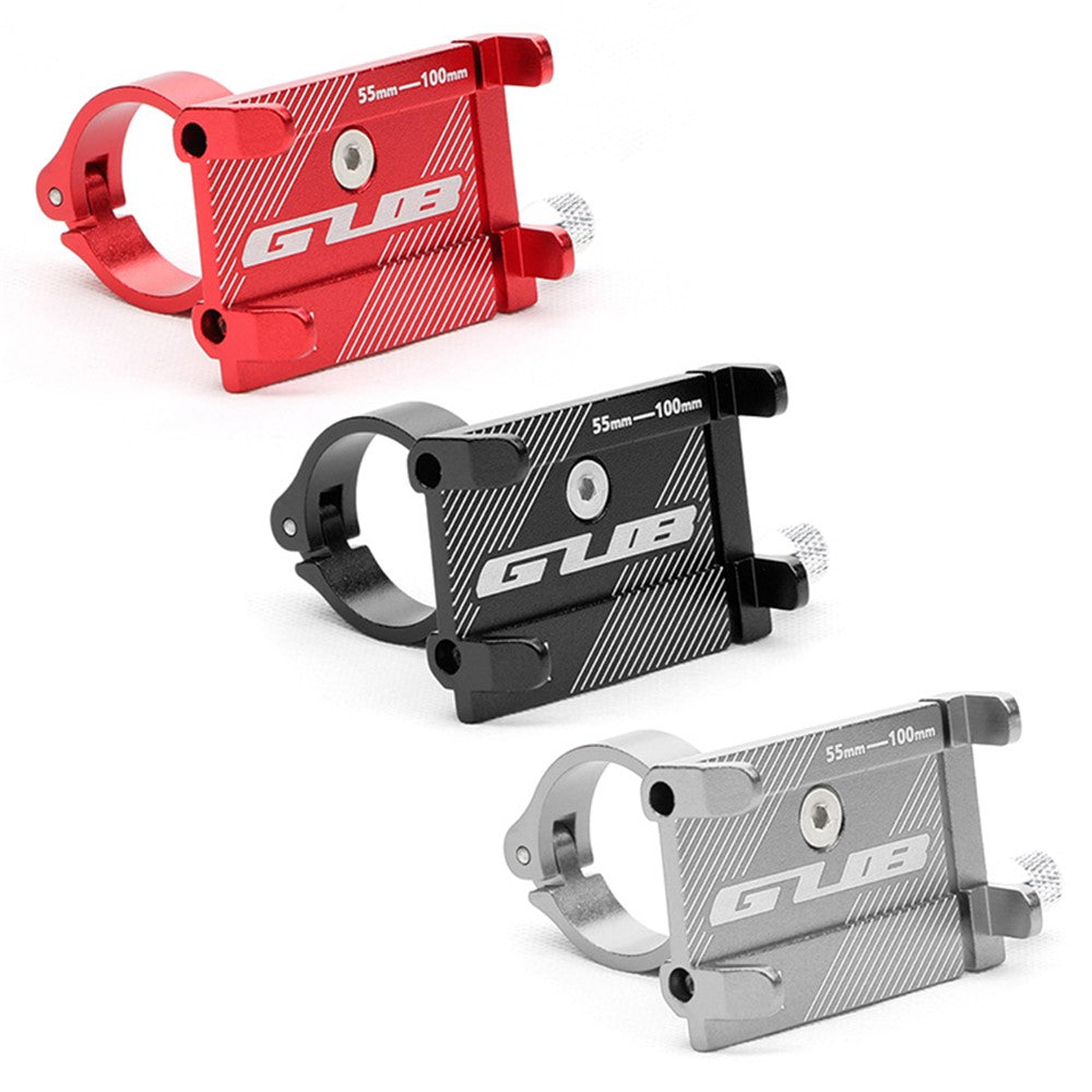 GUB G-81 Aluminum Bicycle Phone Holder Adjustable Support Bike Phone Stand Mount for 3.0-6.8 inch Smartphone