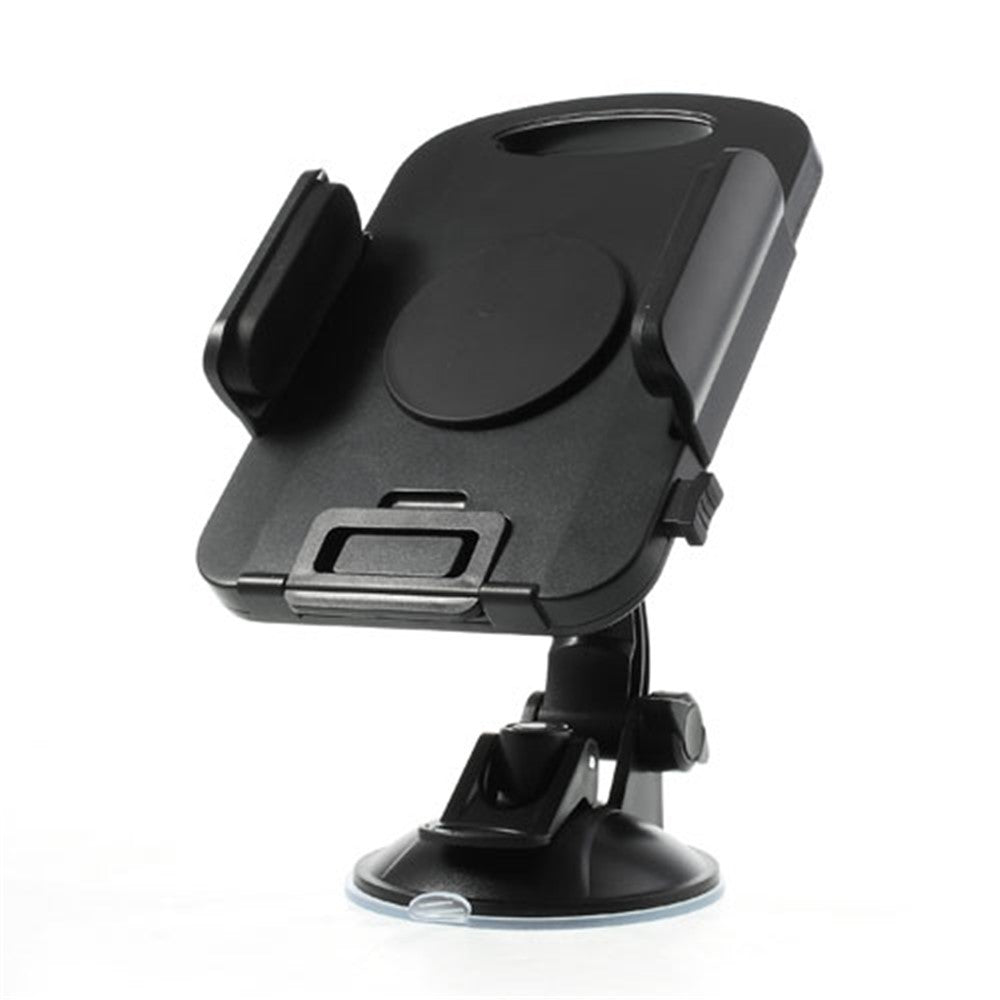 Black Universal 360 Degree Rotating Sucker Car Tablet Holder 7-11 inch Tablet Bracket