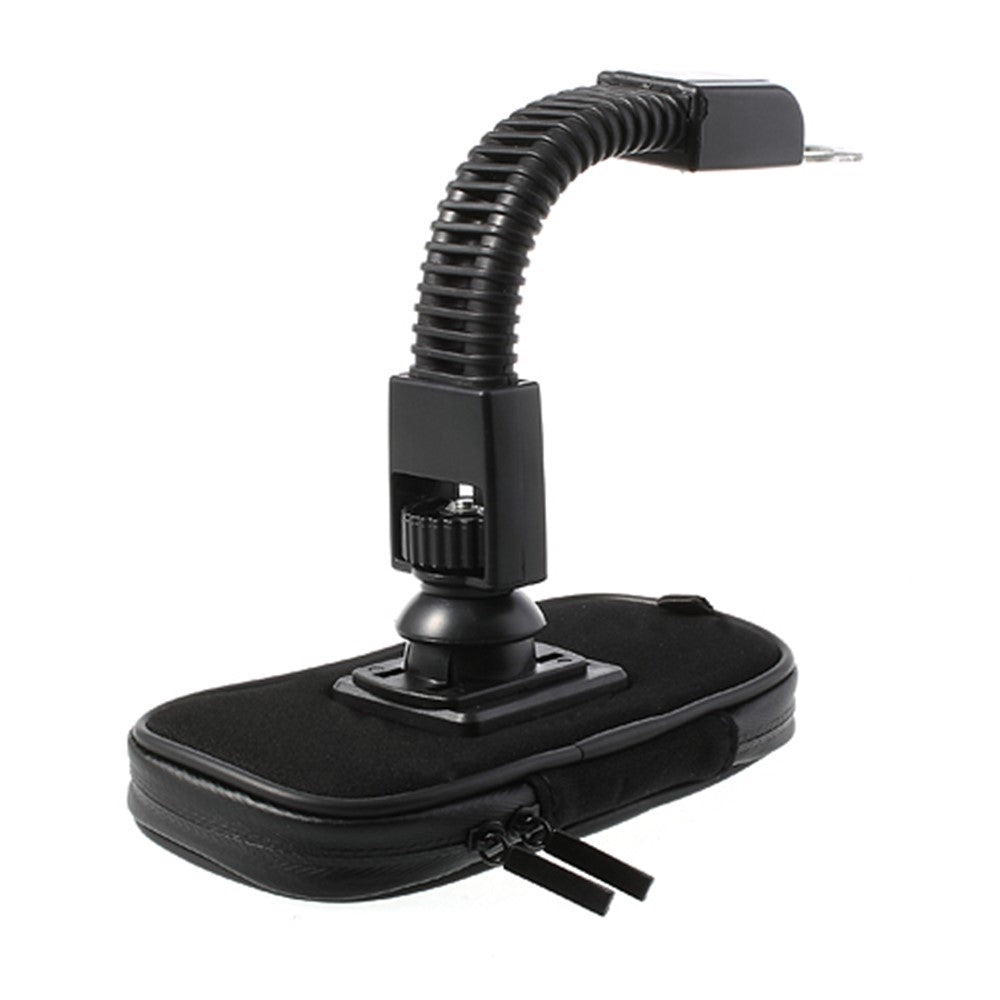 360 Degree Rotation Motorcycle Rearview Mirror Holder w/ Waterproof Phone Case, Size: 14.5 x 7.5cm