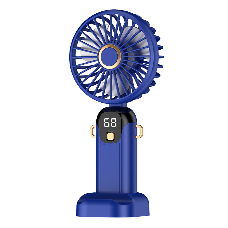 High-Speed Handheld Mini Fan with Digital Display