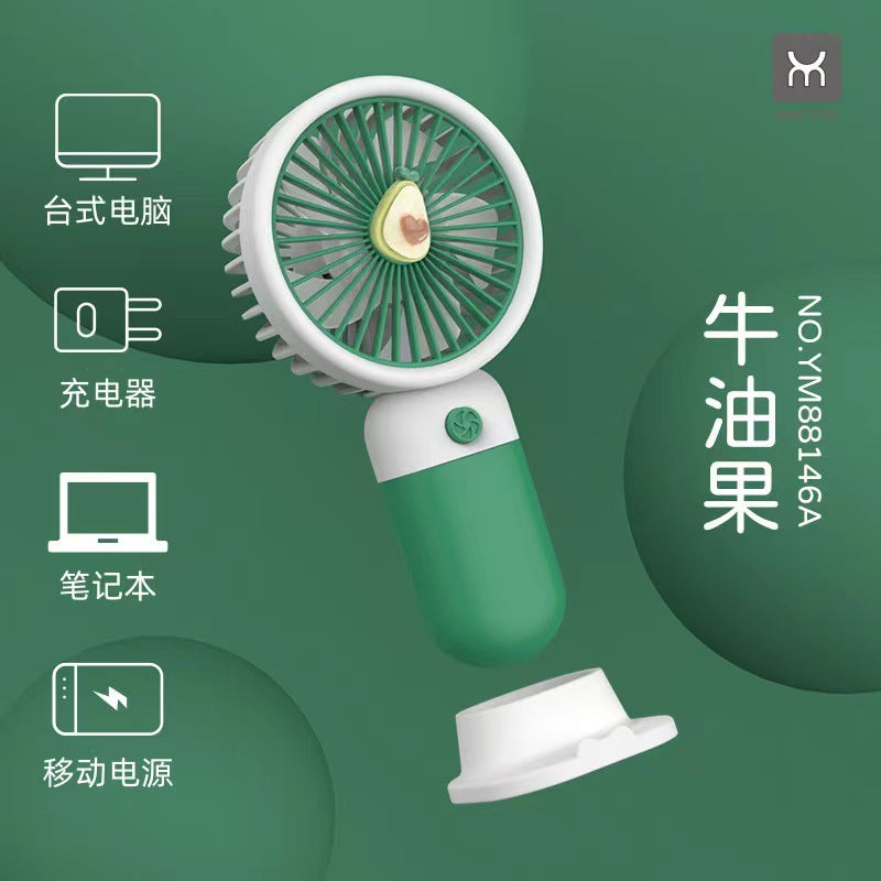 High-Speed Handheld Mini Fan with Digital Display