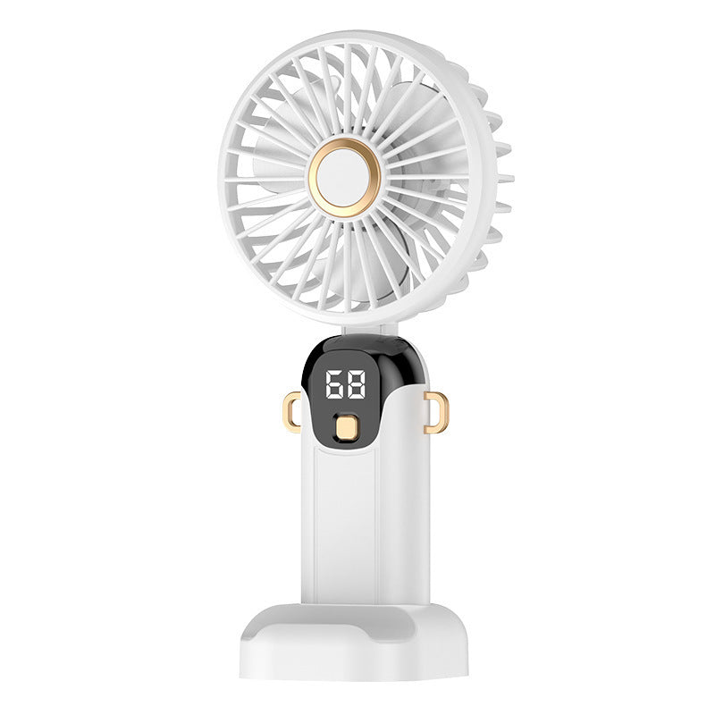 High-Speed Handheld Mini Fan with Digital Display