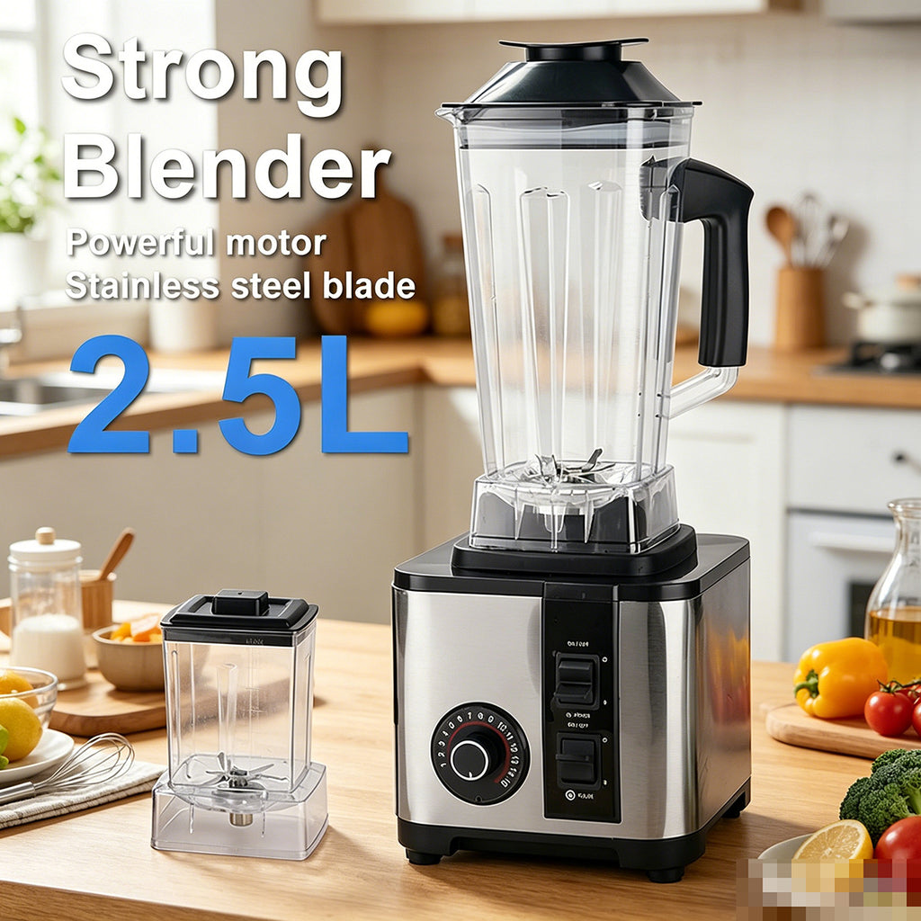 Blender commercial stainless steel high-power pure copper mixer, meat crusher, ice juicer