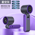 Cross-border new T15S handheld refrigeration ice fan usb high-speed turbo violence fan folding neck fan