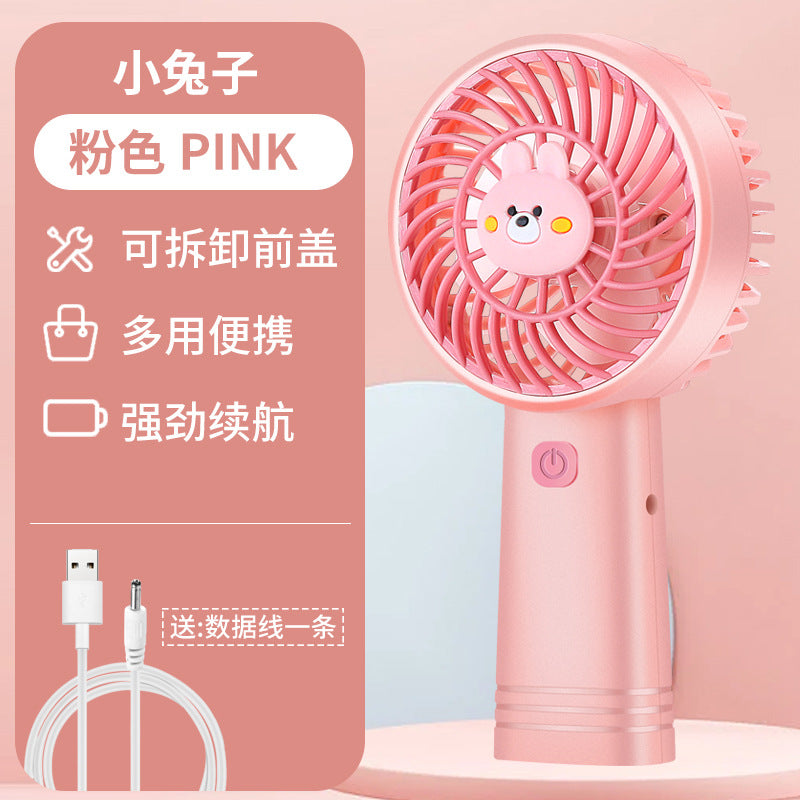High-Speed Handheld Mini Fan with Digital Display