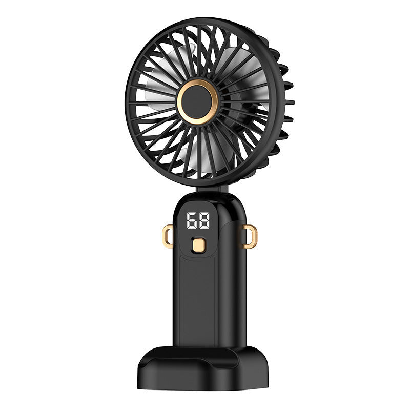 High-Speed Handheld Mini Fan with Digital Display