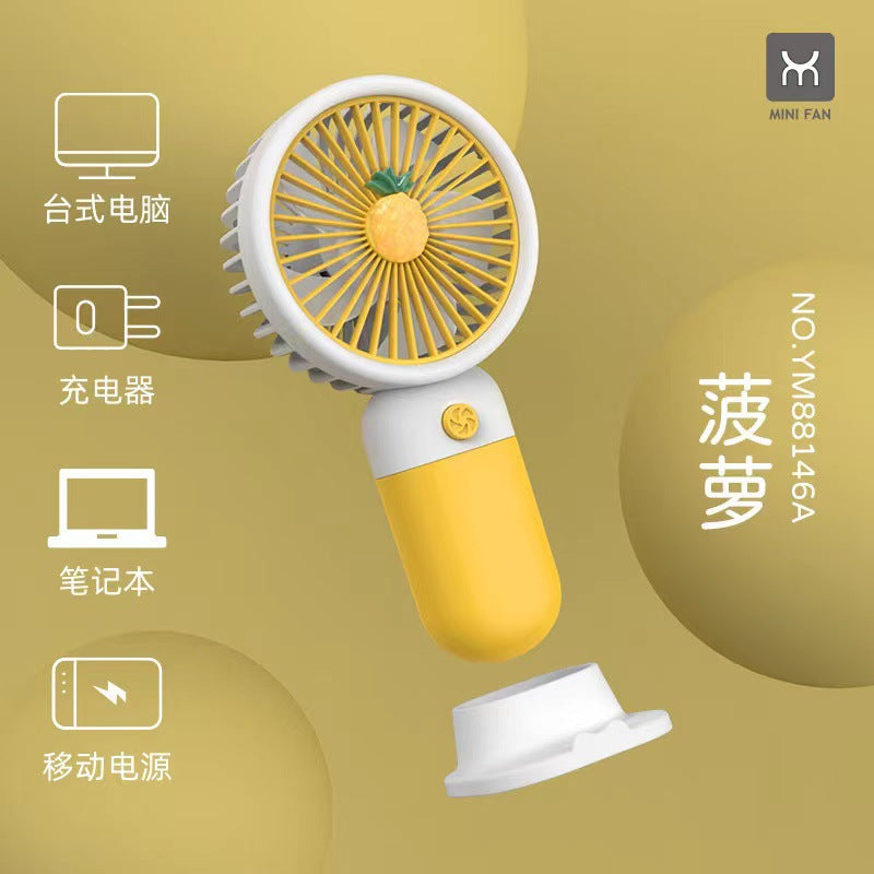High-Speed Handheld Mini Fan with Digital Display