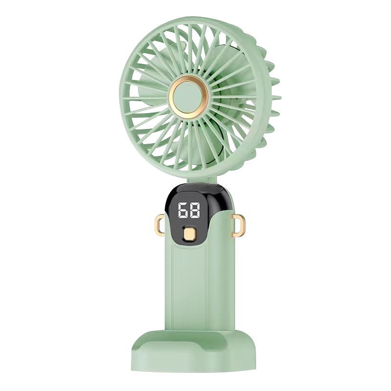 High-Speed Handheld Mini Fan with Digital Display