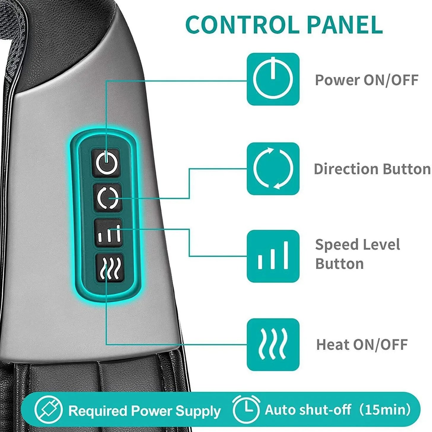 Deep kneading electric massage shawl neck massager
