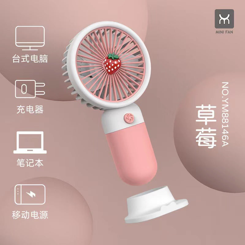 High-Speed Handheld Mini Fan with Digital Display