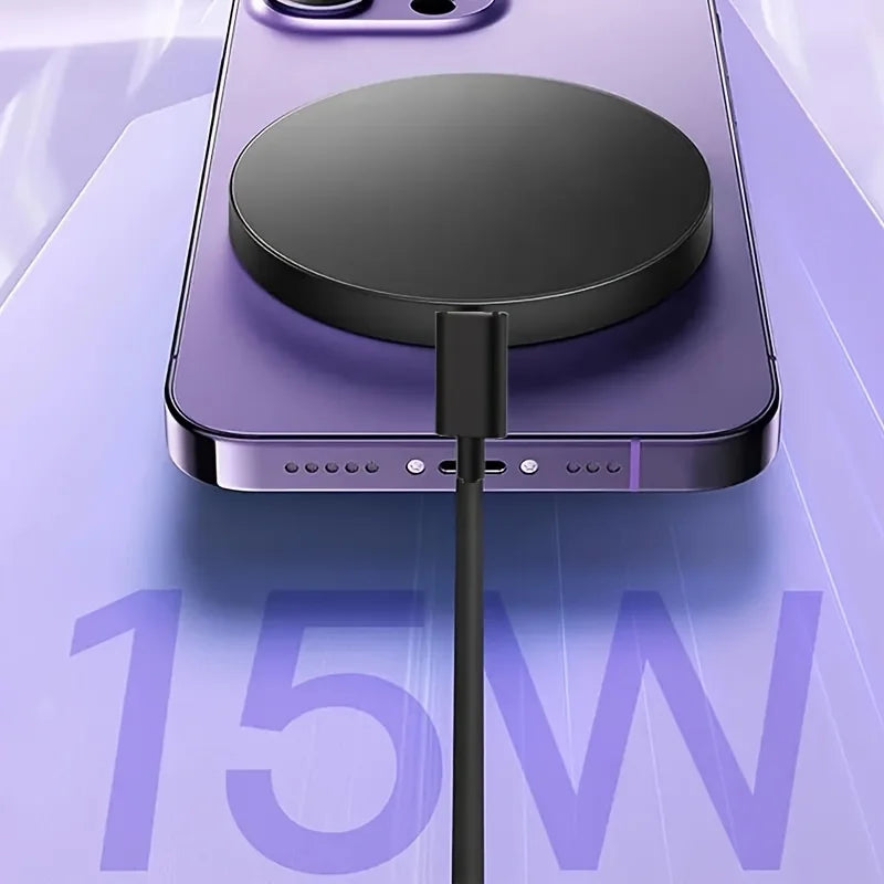VIKEFON 15W Magnetic Wireless Charger Phone Pad For Magsafe iPhone 17-12 Pro Max Airpods 4 Pro Magnet Fast Charging Station