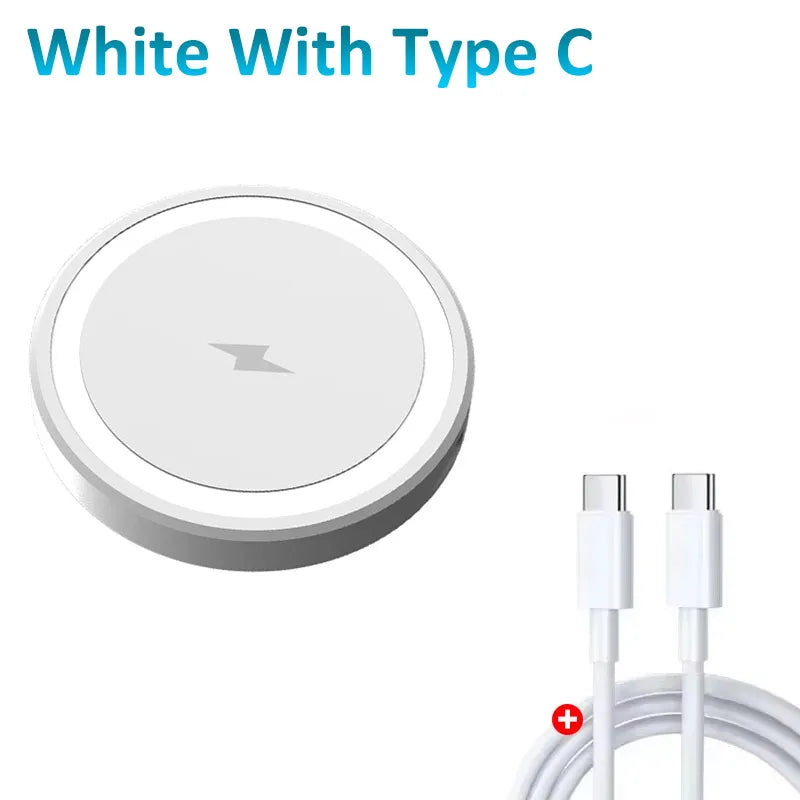 VIKEFON 15W Magnetic Wireless Charging Pad – for iPhone 12–17 & Earbuds