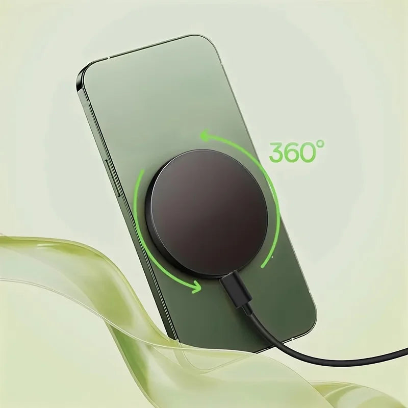 VIKEFON 15W Magnetic Wireless Charger Phone Pad For Magsafe iPhone 17-12 Pro Max Airpods 4 Pro Magnet Fast Charging Station