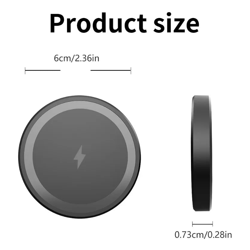 VIKEFON 15W Magnetic Wireless Charger Phone Pad For Magsafe iPhone 17-12 Pro Max Airpods 4 Pro Magnet Fast Charging Station