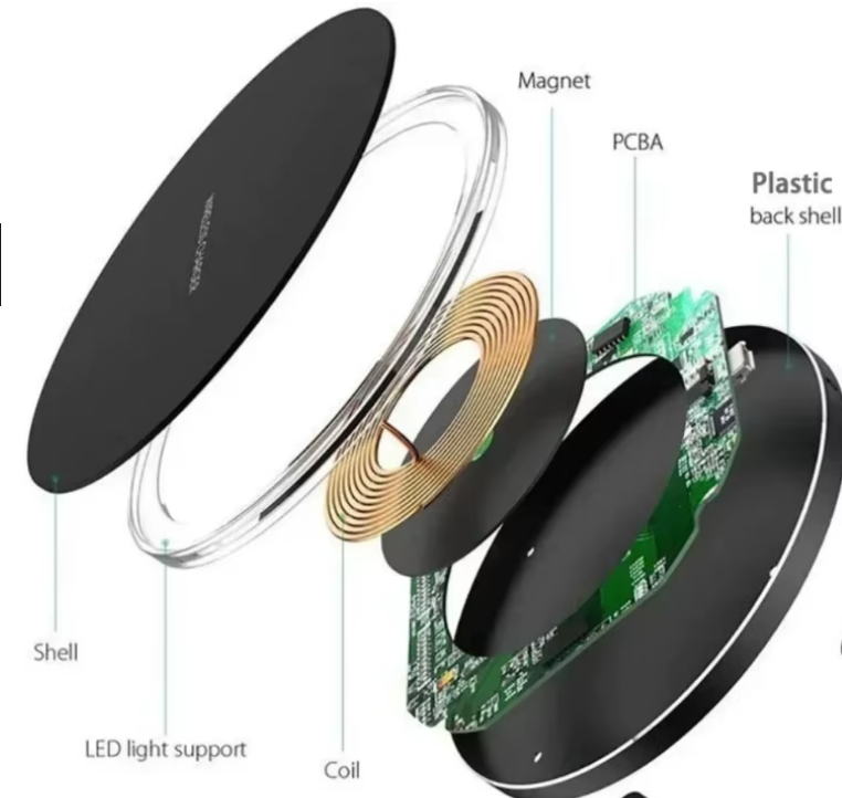 15W Wireless Charger Pad Induction Fast Wireless Charging Station