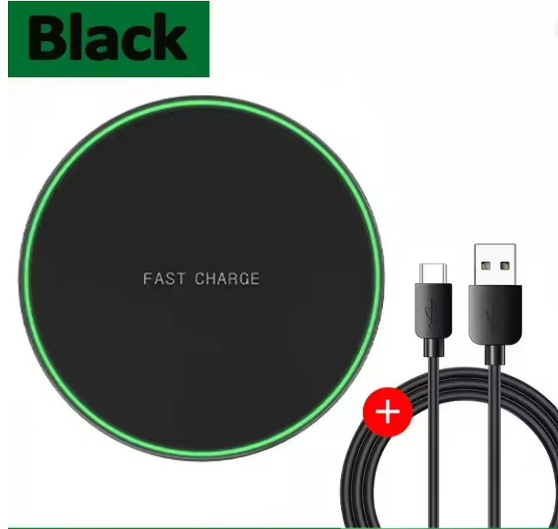 15W Wireless Charger Pad Induction Fast Wireless Charging Station