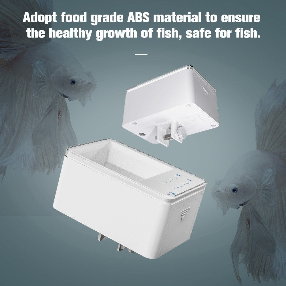 Automatic Fish Feeder Smart Digital Fish Food Dispenser Timer Fish Feeder 70ml Battery Operated Auto Feeding for Fish Tanks and Aquariums