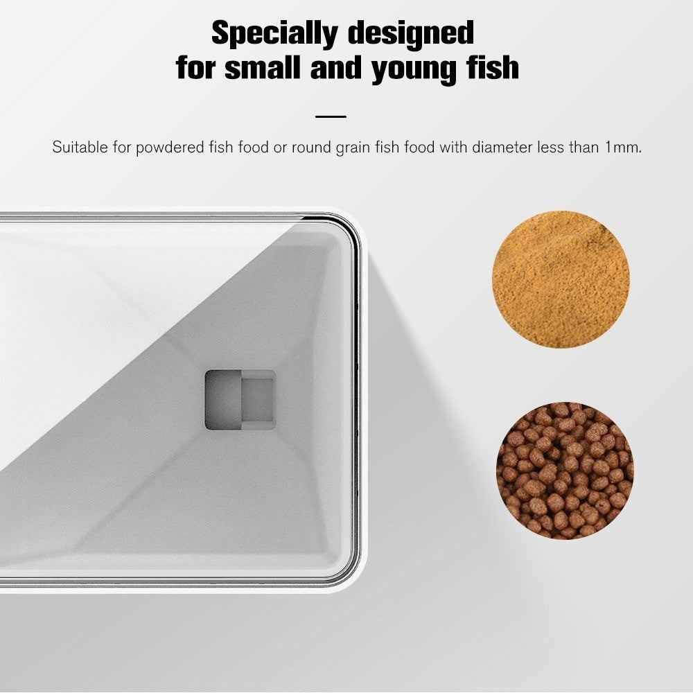Automatic Fish Feeder Smart Digital Fish Food Dispenser Timer Fish Feeder 70ml Battery Operated Auto Feeding for Fish Tanks and Aquariums