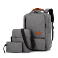 3Pcs Backpack Set Women Men 14.5-inch Laptop Backpack Shoulder Bag Small Pocket for Travel School Work